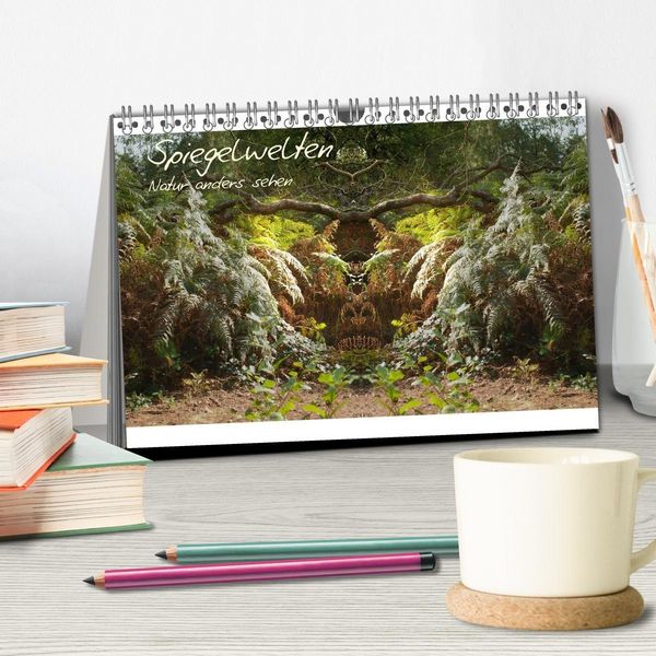 Produktbild: Spiegelwelten - Natur anders sehen (Tischkalender 2027 DIN A5 quer), CALVENDO Monatskalender