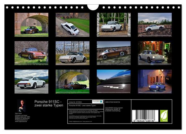 Produktbild: Porsche 911SC - zwei starke Typen (Wandkalender 2026 DIN A4 quer), CALVENDO Monatskalender