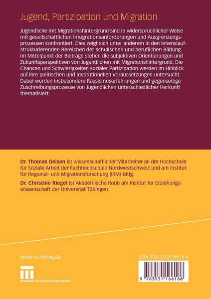 Produktbild: Jugend, Partizipation und Migration