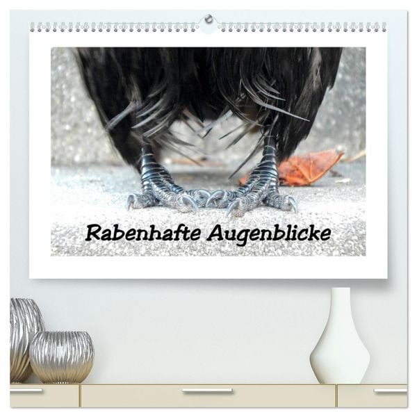 Produktbild: Rabenhafte Augenblicke (hochwertiger Premium Wandkalender 2026 DIN A2 quer), Kunstdruck in Hochglanz
