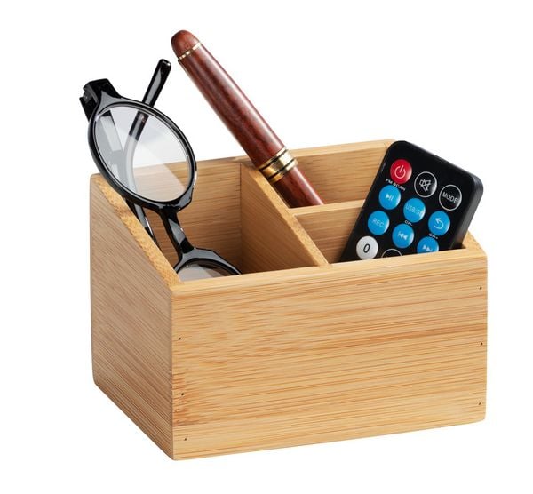 Produktbild: Bambus Organizer Mod. Terra 3 F&auml;cher, 2er Set, vielseitig einsetzbar