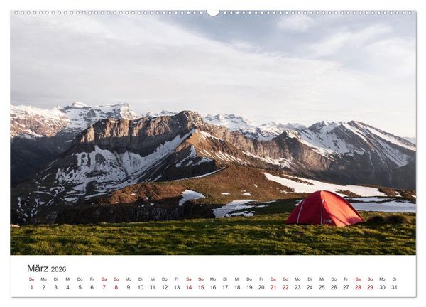 Produktbild: Camping - Raus in die Natur. (Wandkalender 2026 DIN A2 quer), CALVENDO Monatskalender