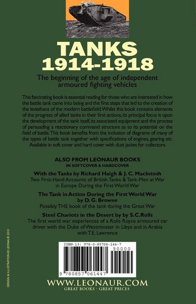 Produktbild: Tanks 1914-1918; the Development of Allied Tanks and Armoured Warfare During the Great War