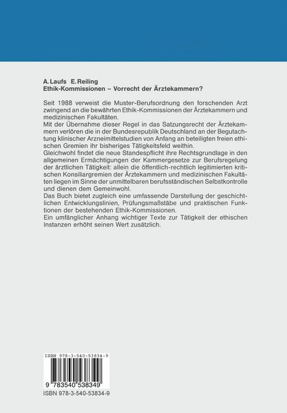 Produktbild: Ethik-Kommissionen &mdash; Vorrecht der &Auml;rztekammern?