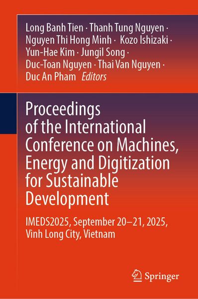 Produktbild: Proceedings of the International Conference on Machines, Energy and Digitization for Sustainable Development