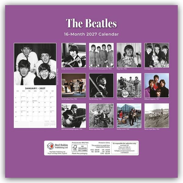 Produktbild: The Beatles 2027 &ndash; 16-Monatskalender
