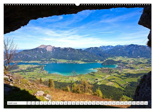 Produktbild: Der sch&ouml;ne Wolfgangsee im Salzkammergut (hochwertiger Premium Wandkalender 2026 DIN A2 quer), Kunstdruck in Hochglanz