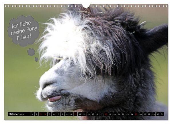 Produktbild: Wenn Tiere sprechen k&ouml;nnten! Der lustige Spr&uuml;che Kalender (Wandkalender 2026 DIN A3 quer), CALVENDO Monatskalender