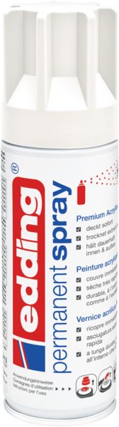Edding Permanent Spray Lack – Verkehrsrot Matt, RAL 3020, 3 X 200 Ml – Schnell Trocknend, Innen & Außen