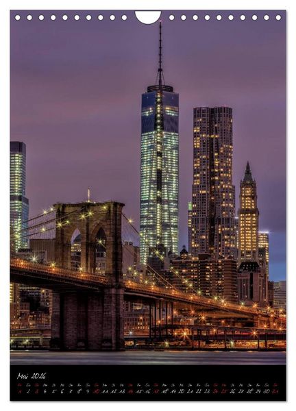 Produktbild: New York City (Wandkalender 2026 DIN A4 hoch), CALVENDO Monatskalender