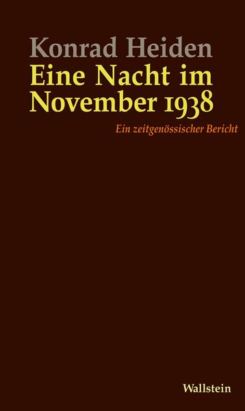 Produktbild: Eine Nacht im November 1938