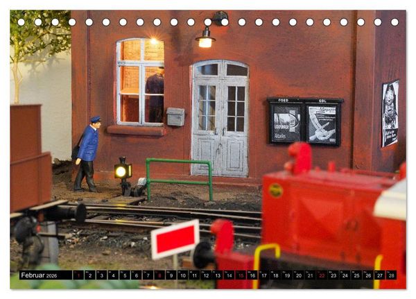 Produktbild: Kleine Bahnwelt in Spur 1 (Tischkalender 2026 DIN A5 quer), CALVENDO Monatskalender