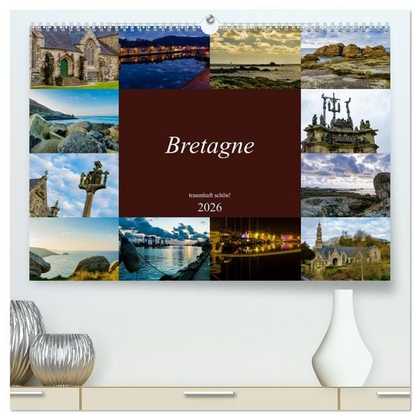 Produktbild: Bretagne - traumhaft sch&ouml;n! (hochwertiger Premium Wandkalender 2026 DIN A2 quer), Kunstdruck in Hochglanz