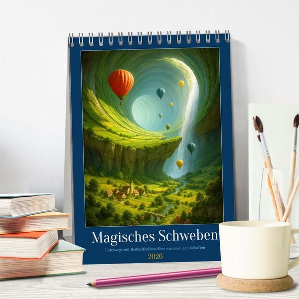 Produktbild: Magisches Schweben (Tischkalender 2026 DIN A5 hoch), CALVENDO Monatskalender