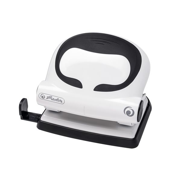Produktbild: Herlitz B&uuml;rolocher 2.0mm Ergonomie schwarz/wei&szlig;