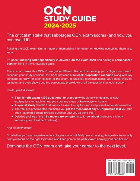 Produktbild: OCN Study Guide 2024-2025