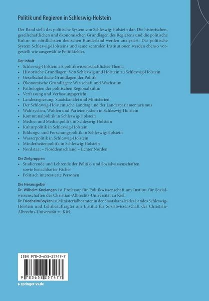 Produktbild: Politik und Regieren in Schleswig-Holstein