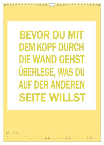 Produktbild: Memo an mich (Wandkalender 2026 DIN A3 hoch), CALVENDO Monatskalender