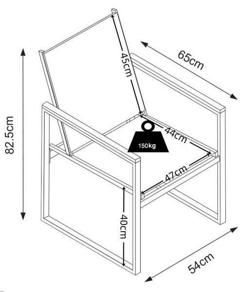 Produktbild: 4-tlg. Gartenstuhl Balkonstuhl Lounge Volasi