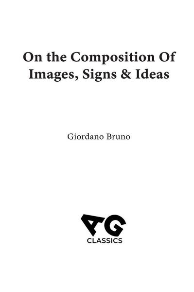 Produktbild: On the Composition of Images, Signs & Ideas