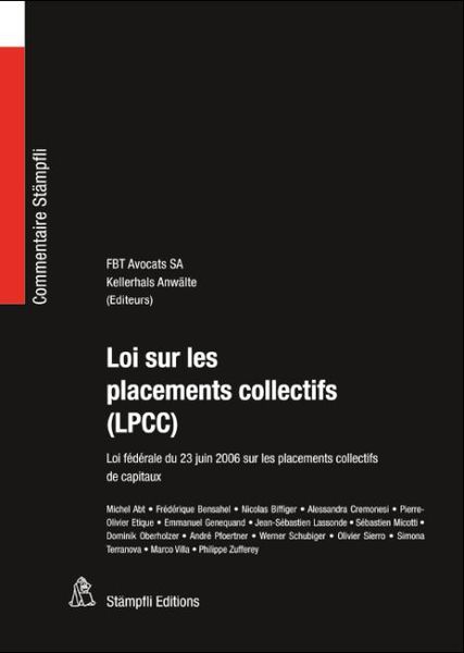 Produktbild: Loi sur les placements collectifs (LPCC)