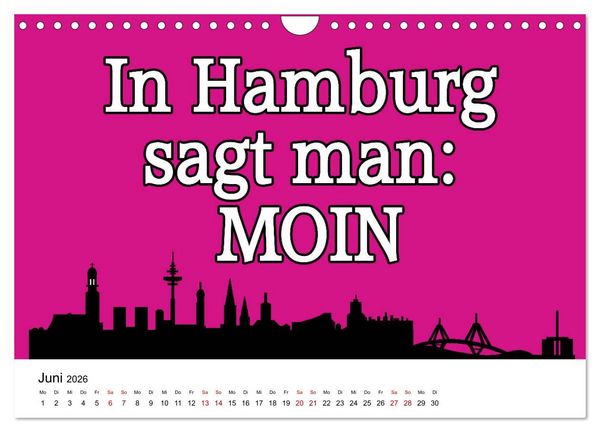 Produktbild: Hamburger Schnack (Wandkalender 2026 DIN A4 quer), CALVENDO Monatskalender
