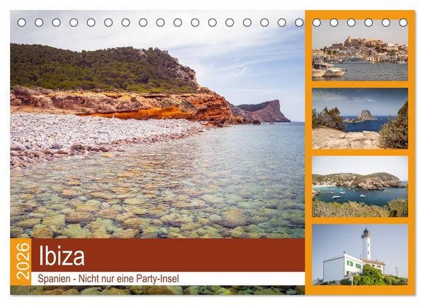 Produktbild: Ibiza - Spanien (Tischkalender 2026 DIN A5 quer), CALVENDO Monatskalender