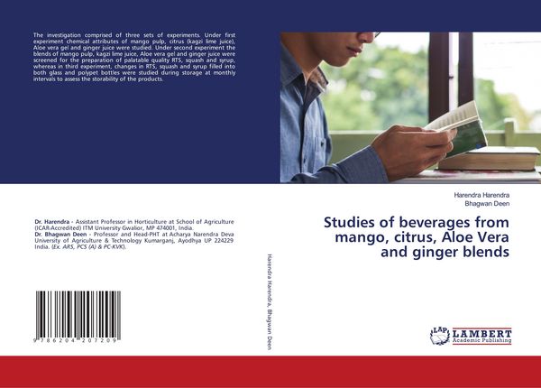 Produktbild: Studies of beverages from mango, citrus, Aloe Vera and ginger blends