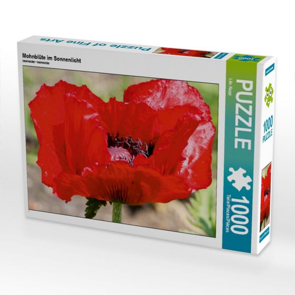 CALVENDO Puzzle Mohnblüte im Sonnenlicht | 1000 Teile Lege-Größe 64x48cm Foto-Puzzle für glückliche Stunden