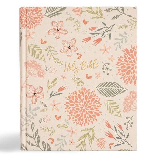 Produktbild: CSB Notetaking Bible, Expanded Reference Edition, Floral Cloth Over Board