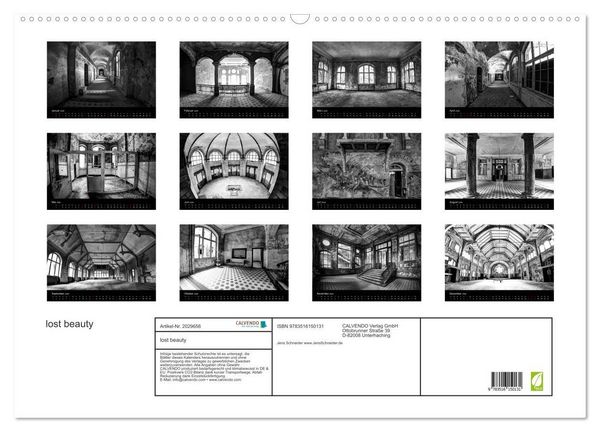 Produktbild: lost beauty (Wandkalender 2026 DIN A2 quer), CALVENDO Monatskalender