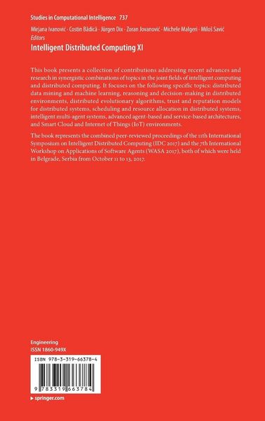 Produktbild: Intelligent Distributed Computing XI