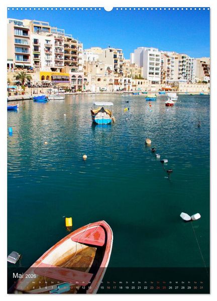 Produktbild: Unterwegs in Malta (Wandkalender 2026 DIN A2 hoch), CALVENDO Monatskalender