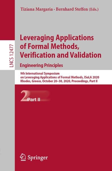 Produktbild: Leveraging Applications of Formal Methods, Verification and Validation: Engineering Principles