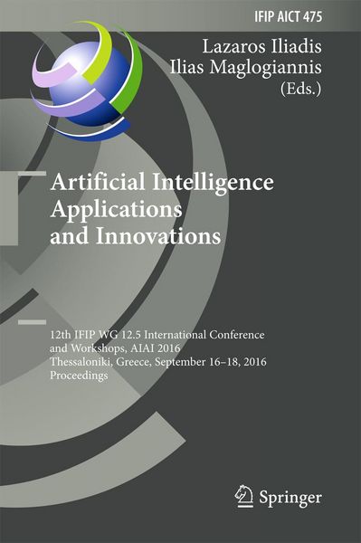 Produktbild: Artificial Intelligence Applications and Innovations