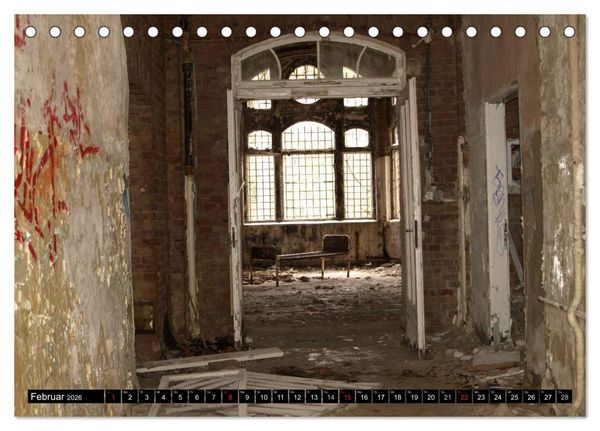 Produktbild: Beelitz Heilst&auml;tten-Faszination des Verfalls (Tischkalender 2026 DIN A5 quer), CALVENDO Monatskalender
