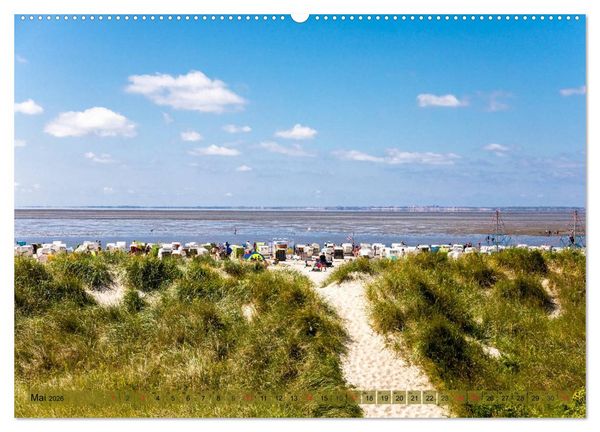 Produktbild: Norddeich Spaziergang vom Hafen bis zum Strand (Wandkalender 2026 DIN A2 quer), CALVENDO Monatskalender
