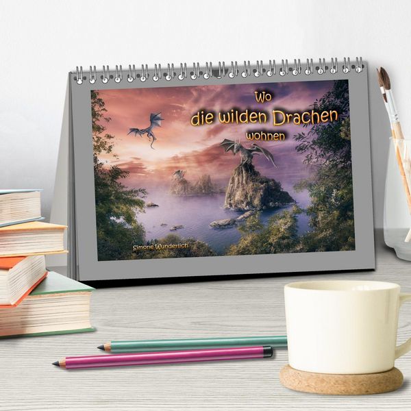 Produktbild: Wo die wilden Drachen wohnen (Tischkalender 2026 DIN A5 quer), CALVENDO Monatskalender