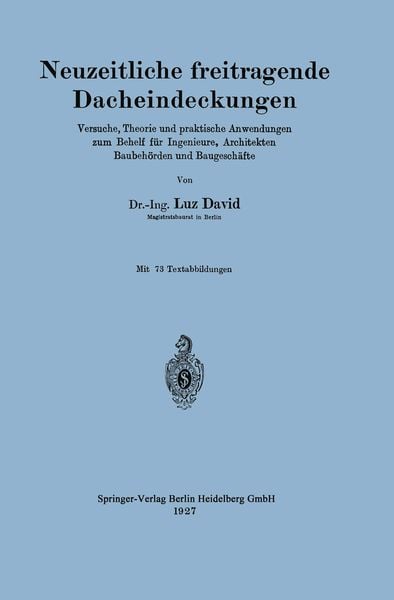 Produktbild: Neuzeitliche freitragende Dacheindeckungen