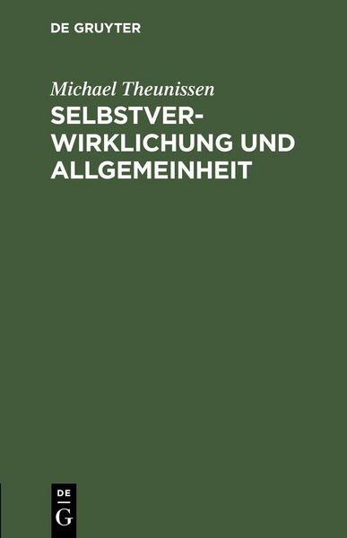 Produktbild: Selbstverwirklichung und Allgemeinheit