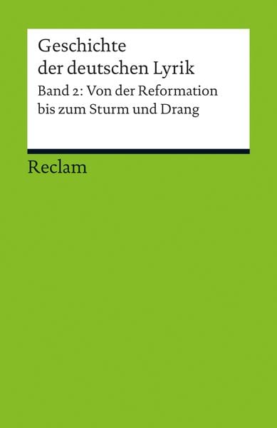 Produktbild: Geschichte der deutschen Lyrik