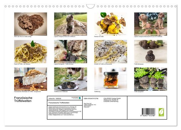 Produktbild: Franz&ouml;sische Tr&uuml;ffelwelten (Wandkalender 2026 DIN A3 quer), CALVENDO Monatskalender