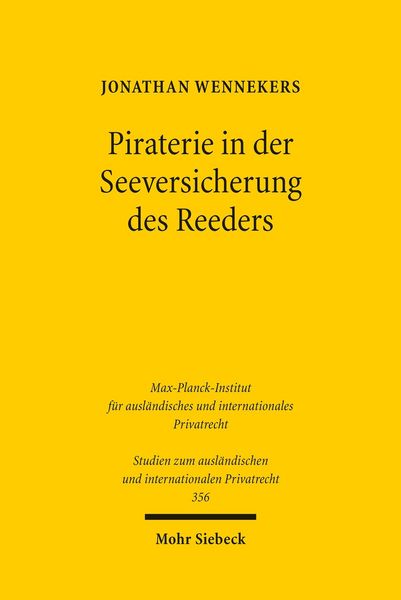 Produktbild: Piraterie in der Seeversicherung des Reeders