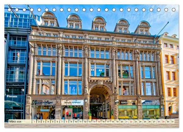 Produktbild: Leipzig - meine Stadt mit viel Herz (Tischkalender 2026 DIN A5 quer), CALVENDO Monatskalender