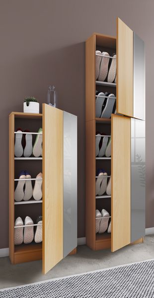 Produktbild: Holz Schuhschrank Schuhkommode Fulisa L Spiegel