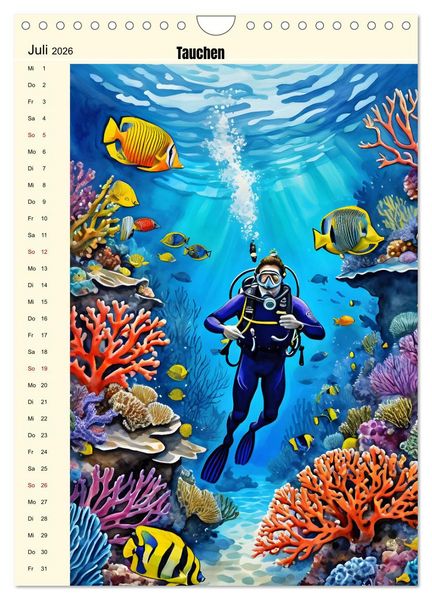 Produktbild: Attraktiver Outdoorsport (Wandkalender 2026 DIN A4 hoch), CALVENDO Monatskalender