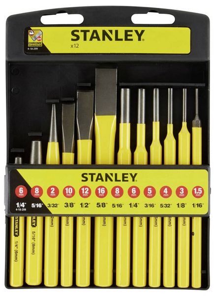 Produktbild: STANLEY 4-18-299 Schlagwerkzeug-Satz 12teilig 1St.