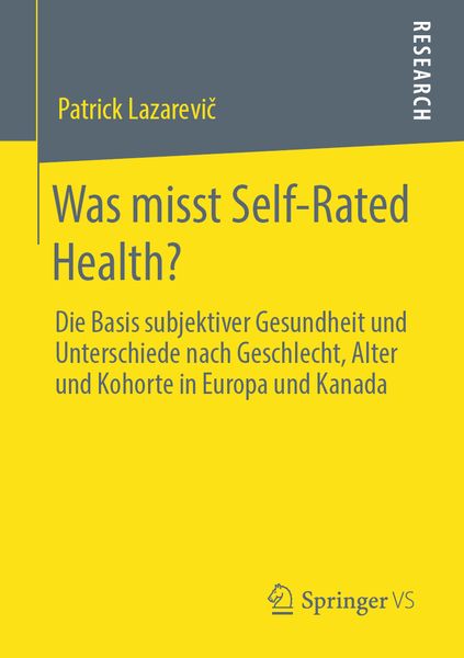 Produktbild: Was misst Self-Rated Health?