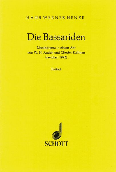 Produktbild: Die Bassariden