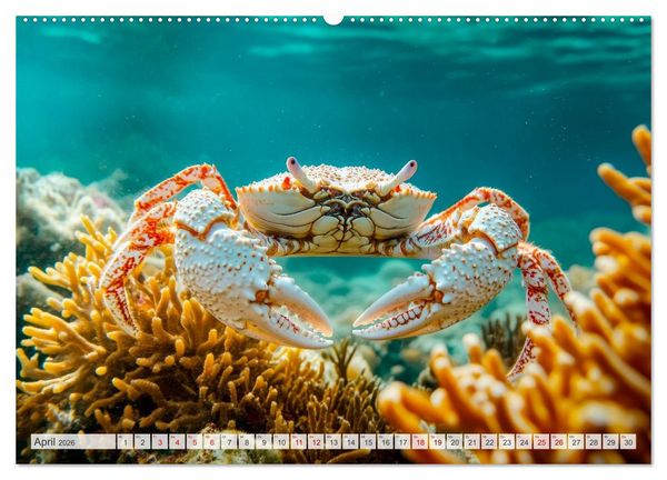 Produktbild: OZEANWELTEN Faszination Meerestiere (hochwertiger Premium Wandkalender 2026 DIN A2 quer), Kunstdruck in Hochglanz